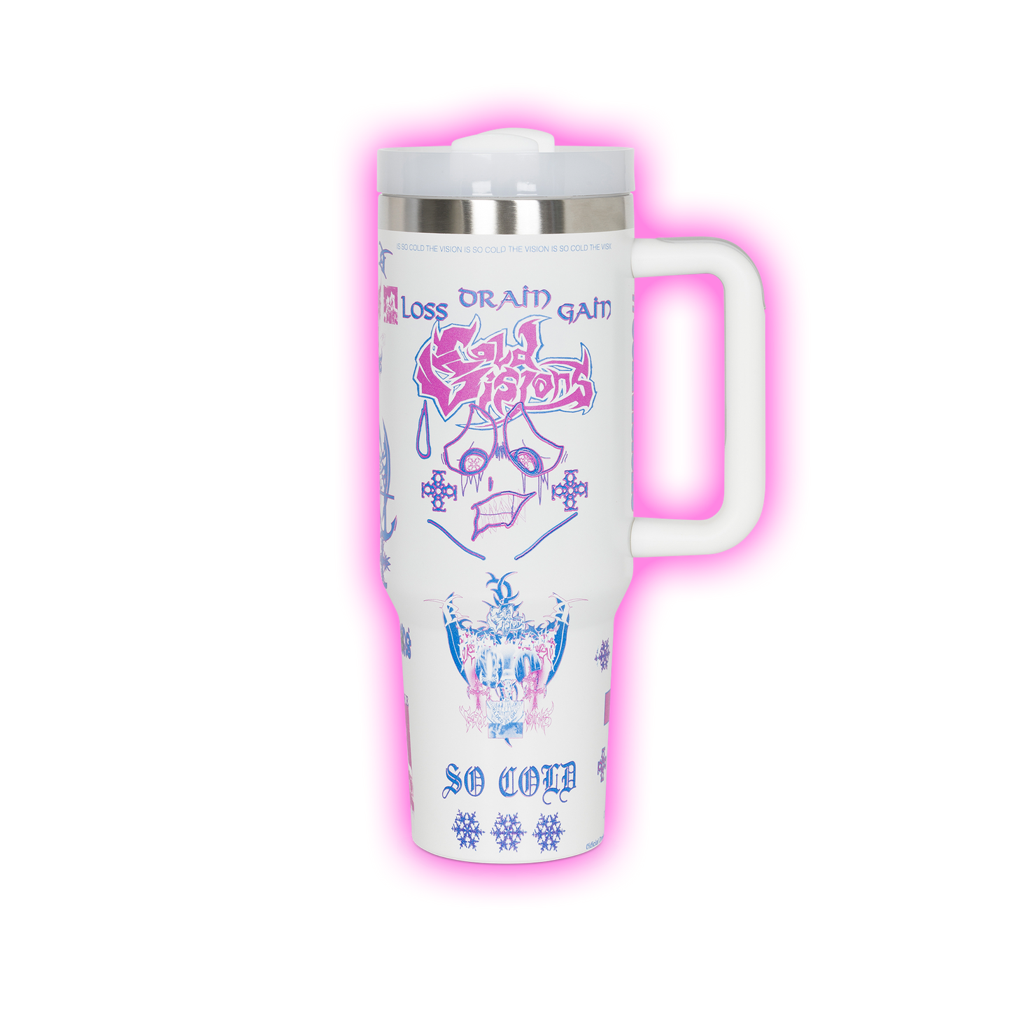 COLD VISIONS WHITE TUMBLER