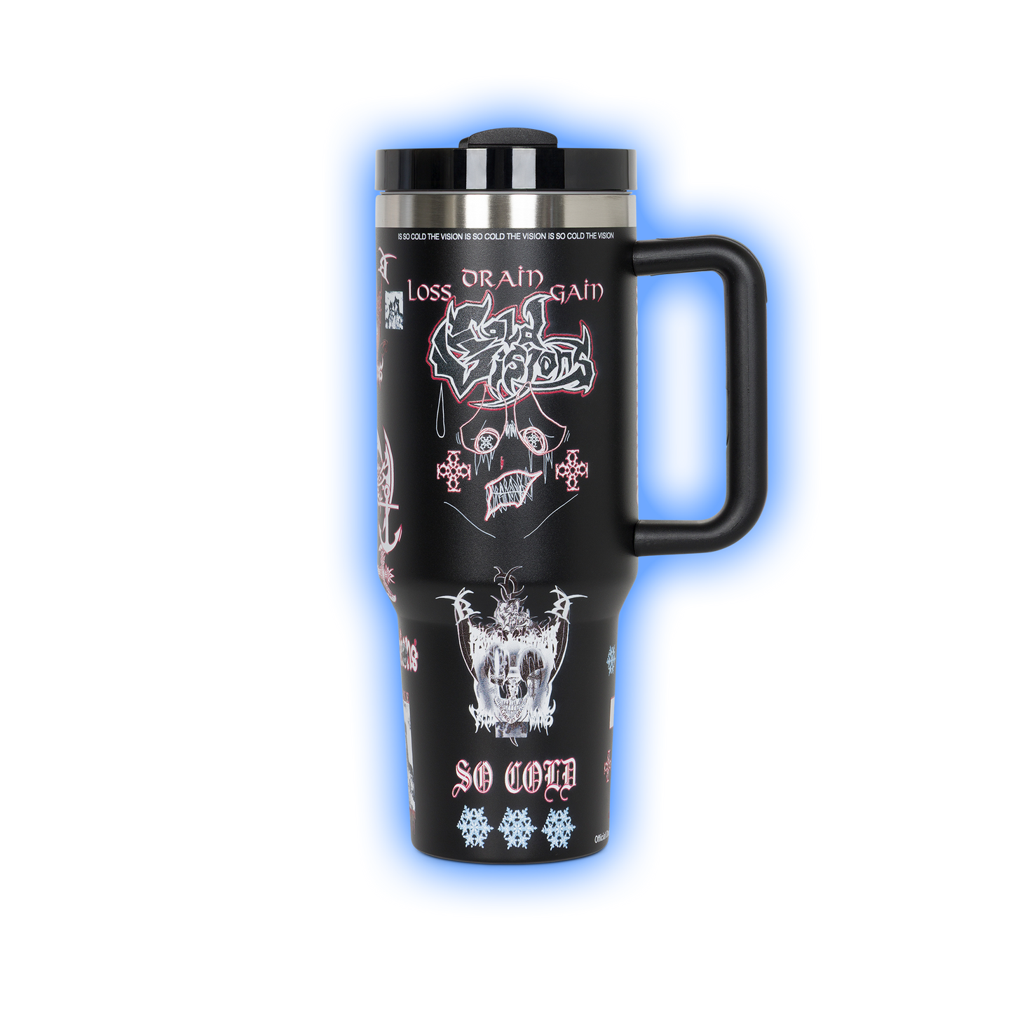 COLD VISIONS BLACK TUMBLER